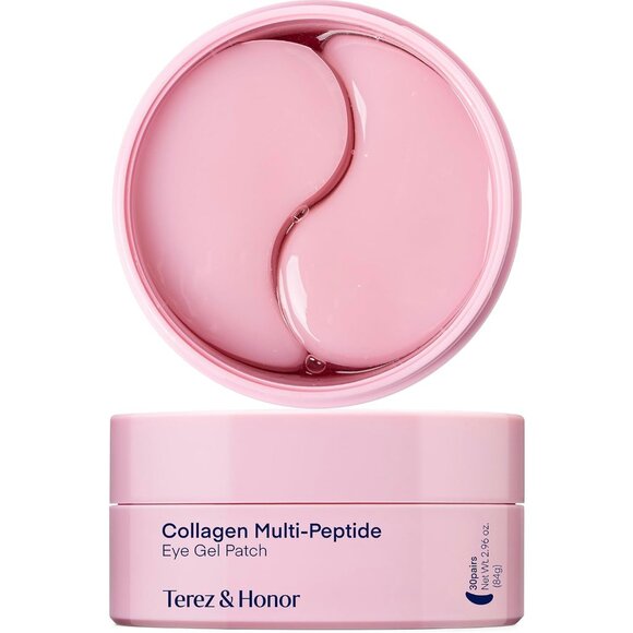 Peptide Collagen Under Eye Patches - 60 Korean Firming, Glowing & Hydrating Hydr - Picture 1 of 9